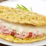 Omelete de Queijo e Fiambre