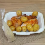 1/2 frango com batata