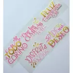 Dtf globo cumpleaños femenino