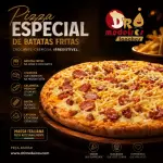 Pizza especial de batatas fritas