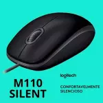 MOUSE C/FIO LOGITECH M110 SILENT