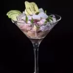 CEVICHE SALMÃO (porção com 200ml)