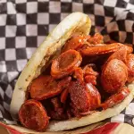 Arepa chorizo
