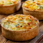 Quiche de alho poró