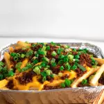 PAPAS CHEDDAR BACON Y VERDEO