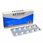 ketesse 25 mg 20 tabletas
