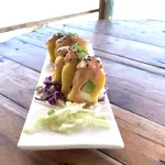 Causa roll de langostinos