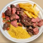 Churrasco Carne E Toscana com Fritas