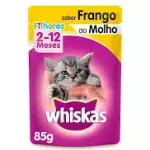 WHISKAS FILHOTE FRANGO 85G