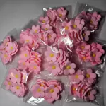 Flor rosada c/amarillo