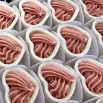 Coração Branco Frutas Vermelhas