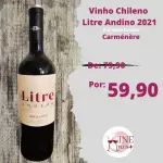 Vinho Chileno Tinto Litre Andino