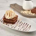Brownie con helado
