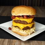 BURGUER DUPLO CHEDDAR BACON