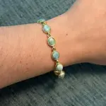 Brazalete Óvalos larimar