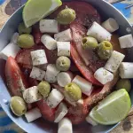 Tomate com palmito petisco