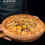 Pizza de Bacon com Milho