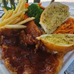 Pechuga empanizada BBq