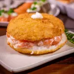 Salmão cream cheese burgue