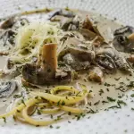 Spaguetti con hongos/ mushrooms spa