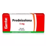 PREDNISOLONA 5MG 30 TABLETAS
