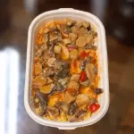 Polenta com Shimeji ao molho
