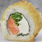 Sake frito en panko