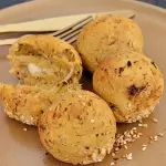 Bolinho de batata doce e frango