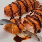FiléEmpanado com molho tarê