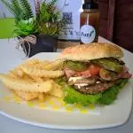 Hamburguesa con Champiñones