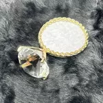 Anel Diamante Redondo Dourado