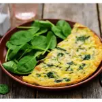 Omelete de Espinafre com Queijo