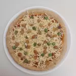 Pizza pera y queso azul