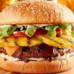hamburguesa hawaiiana