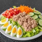 Ensalada atun y hevos