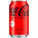 Coca Cola Sem Açúcar Lata 350ml