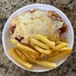 Prato de Frango á Parmegiana