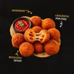 BOLINHAS DE PEPERONI E PROVOLONE