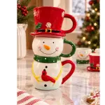 Set de 3 jarras muñeco de nieve