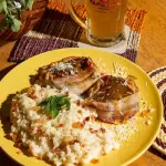 Risoto de Filé com bacon