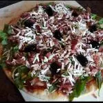 Rúcula y Parmesano y jamon crudo
