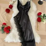 Vestido negro encaje