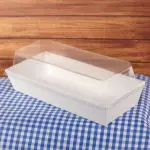Bandeja blanca con tapa 17x7 #266