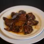 Chancho asado frito al ajo