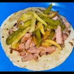 Taco de chuleta ahumada