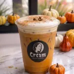 Pumpkin spice iced latte