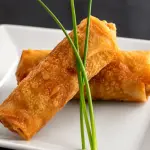 Harumaki camarão com catupiry