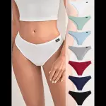 7 piezas Pantys unicolor de canal