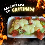Salchipapa Gratinada