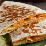 Quesadilla de Muçarela e Cheddar